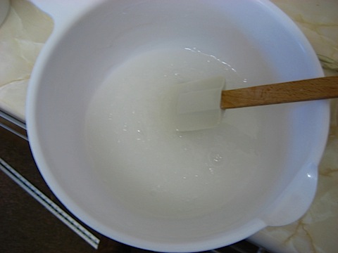 Mixing the compound